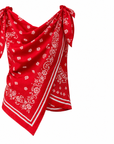 MASON'S DAUGHTER | Lily Scarf Top, Red Bandana