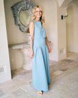 MASON by MASON'S DAUGHTER | Sloane Skirt, Hydrangea Blue Silk Moire