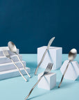 MISETTE Squiggle 5-Piece Cutlery Set in Matte Silver