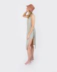 MASON'S DAUGHTER | Meredith Midi Tunic, Seersucker Olive & Ivory
