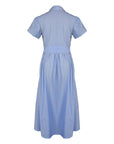 MASON'S DAUGHTER Noah Dress, Blue & White Striped Poplin