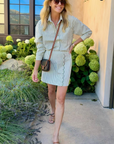 MASONS DAUGHTER | the Boyfriend Shirt, Olive & Ivory Striped