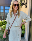 MASONS DAUGHTER | the Boyfriend Shirt, Olive & Ivory Striped