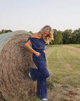 MASON'S DAUGHTER | Ella Pant, Navy Bandana
