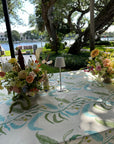 MAISON VENU | Tuileries Tablecloth Blockprinted Trim