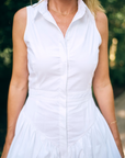 MASON'S DAUGHTER | Harper Shirtdress, White Poplin