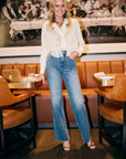 MASON'S DAUGHTER | Loretta Western Fringe Top, Ivory