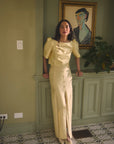 MASON by MASON'S DAUGHTER Leighton Skirt, Butter Yellow Silk Wool