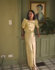 MASON by MASON'S DAUGHTER Leighton Skirt, Butter Yellow Silk Wool