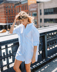 MASON'S DAUGHTER | Anna Dress, Blue and White Striped