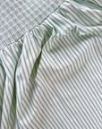 MASON'S DAUGHTER | Nora Dress, Green/Green Striped Poplin