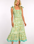 ELIZABETH JAMES THE LABEL | Deenie Dress in Damask Aqua