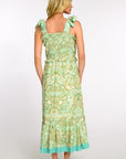 ELIZABETH JAMES THE LABEL | Deenie Dress in Damask Aqua
