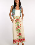 ELIZABETH JAMES THE LABEL | Kit Vest in Indian Flower Chambray