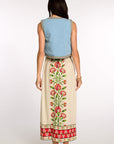 ELIZABETH JAMES THE LABEL | Kit Vest in Indian Flower Chambray