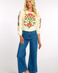 ELIZABETH JAMES THE LABEL | Jasmine Top in Indian Flower Ivory