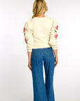 ELIZABETH JAMES THE LABEL | Jasmine Top in Indian Flower Ivory