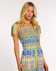 ELIZABETH JAMES THE LABEL | Delphine Top in Spring Mixed Stripe