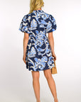 ELIZABETH JAMES THE LABEL | Edie Dress in Grand Entrance Navy