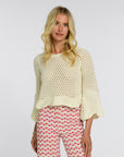 ELIZABETH JAMES THE LABEL | Nina Sweater in Coconut Milk