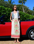 ELIZABETH JAMES THE LABEL | Phoebe Skirt in Indian Flower Ivory