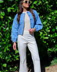 ELIZABETH JAMES THE LABEL | Frankie Bomber in Denim