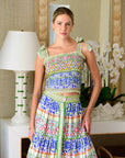 ELIZABETH JAMES THE LABEL | Delphine Top in Spring Mixed Stripe