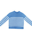 TUTTO | French Blue White Stripe Sweater