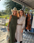MASON'S DAUGHTER | Sutton Shirtdress, Camel and White Striped