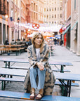 MASON'S DAUGHTER | Coco Robe Coat, Cream Bandana Print