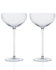 CASKATA Quinn Coupe Glasses, Rose Set of 2