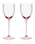 CASKATA Quinn White Wine Glasses, Citrine Set of 2