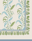 MAISON VENU | Tuileries Tablecloth Blockprinted Trim