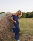 MASONS DAUGHTER | Lily Scarf Top, Navy Bandana