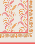 MAISON VENU | Tuileries Tablecloth Blockprinted Trim