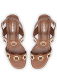 LARROUDE | Milan Sandal In Caramel Leather