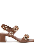 LARROUDE | Milan Sandal In Caramel Leather