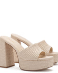 LARROUDE | Dolly Mule In Natural Raffia
