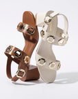 LARROUDE | Milan Sandal In Caramel Leather
