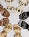 LARROUDE | Milan Sandal In Caramel Leather