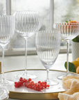 CASKATA Quinn Coupe Glasses, Clear Set of 2