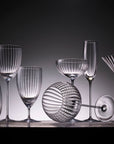 CASKATA Quinn Coupe Glasses, Clear Set of 2