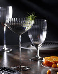 CASKATA Quinn Coupe Glasses, Clear Set of 2