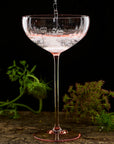 CASKATA Quinn Coupe Glasses, Rose Set of 2