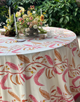 MAISON VENU | Tuileries Tablecloth Blockprinted Trim