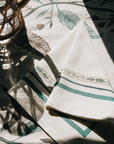 MAISON VENU | Tuileries Tablecloth Blockprinted Trim