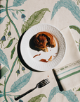 MAISON VENU | Tuileries Tablecloth Blockprinted Trim