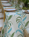 MAISON VENU | Tuileries Tablecloth Blockprinted Trim