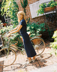 MASON'S DAUGHTER Stella Knit Skirt, Navy