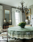 MAISON VENU | Tuileries Tablecloth Blockprinted Trim